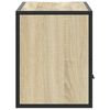 vidaXL TV Cabinet Sonoma Oak 80x31x39.5 cm Engineered Wood and Metal