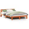 vidaXL Bed Frame without Mattress Wax Brown 120x200 cm Solid Wood Pine
