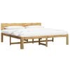 vidaXL Double Bed Frame with Headboard ROSTOCK White 180 x 200 cm