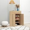 vidaXL Shoe Cabinet Sonoma Oak 60x35x84 cm Engineered Wood