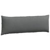 vidaXL Sofa Pillows 2 pcs Dark Grey 120 x 40 cm Fabric