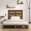 vidaXL Bed Frame without Mattress Brown 90x190 cm Single Solid Wood Pine Single