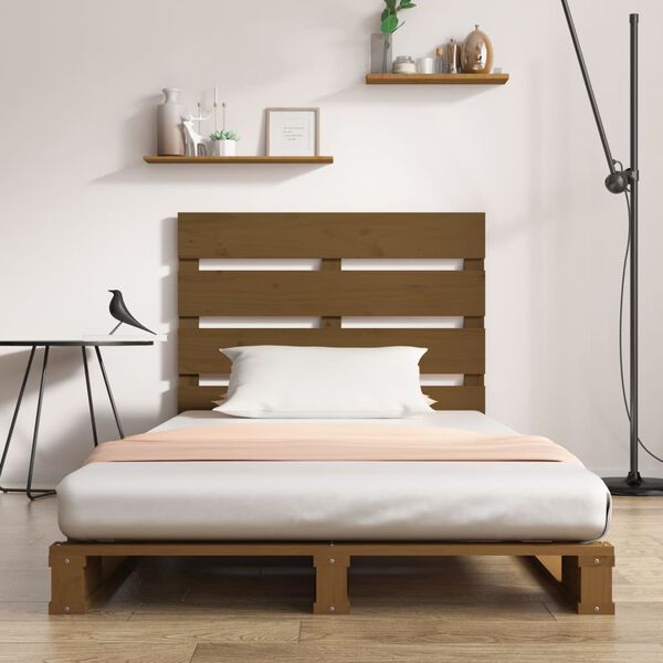 vidaXL Bed Frame without Mattress Brown 90x190 cm Single Solid Wood Pine Single