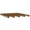 vidaXL Pallet Bed without Mattress Honey Brown 120x200 cm Solid Wood