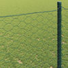 vidaXL Hexagon Fence Green 0.6 x 10 m PVC