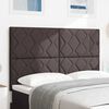 vidaXL Headboard with Headboard Dark Brown 144 cm Faux Leather