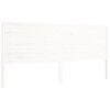 vidaXL Bed Frame without Mattress White Super King Size Solid Wood Pine