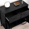 vidaXL Sideboard with Drawer Black Oak 79.5 x 35.5 x 74.5 cm