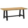 vidaXL Dining Table NOAIN A-Shaped Legs 180x90x75 cm Solid Wood Pine