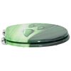 vidaXL Toilet Seat Green Drop 44 x 38 cm MDF board