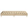 vidaXL Bed Frame No Mattress Sonoma Oak 135x190 cm Double Engineered Wood