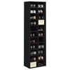 vidaXL Shoe Cabinet Black 54x34x183 cm Engineered Wood
