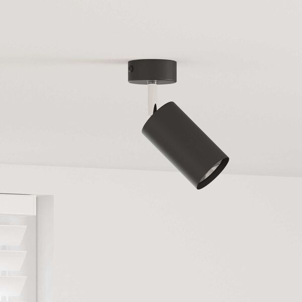 vidaXL Ceiling Spotlight Black 6 x 6 x 16.5 cm Steel