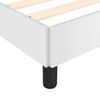 vidaXL Bed Frame without Mattress White 90x190cm Single Faux Leather