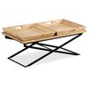 vidaXL Coffee Table Solid Mango Wood 110x55x42 cm