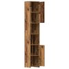 vidaXL Bathroom Cabinet Old Wood 30x30x183.5 cm Engineered Wood