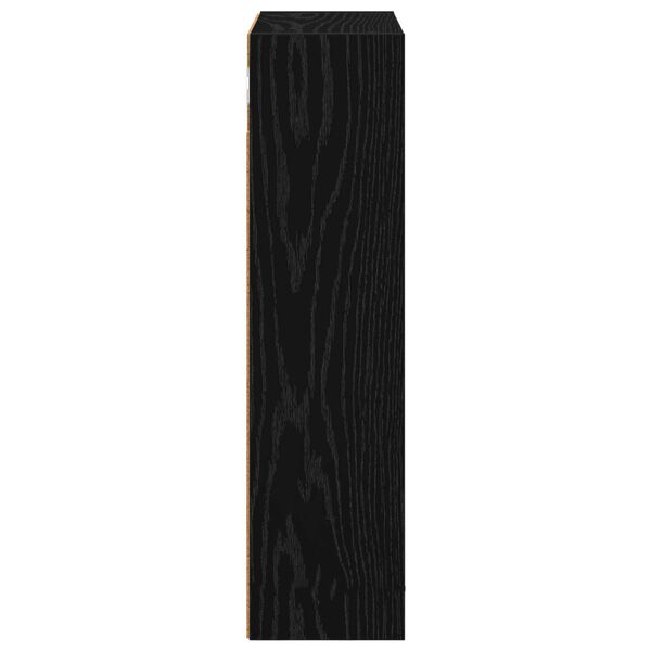 vidaXL Bathroom Wall Cabinet with Shelf Black Oak 40 x 16 x 62.5 cm