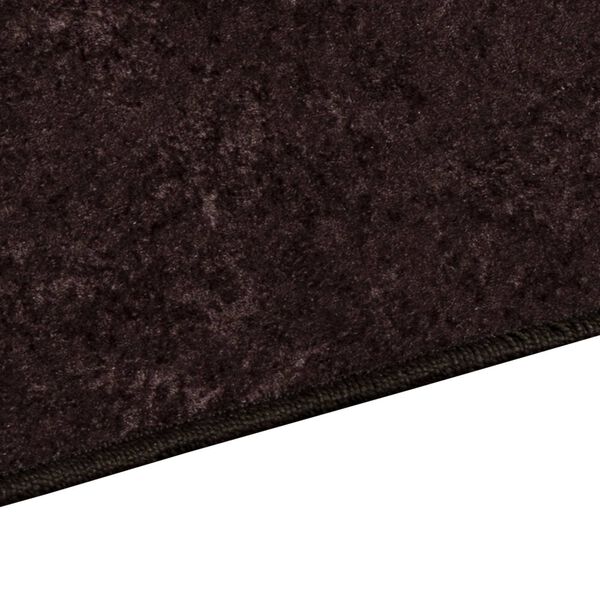 vidaXL Rug Runner MARSA Anthracite 100 x 80 cm Polyester and PVC