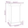 vidaXL Flower Stand Honey Brown 40x40x60 cm Solid Wood Pine