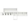 vidaXL Wall-Mounted Coat Rack White 100 x 12 x 43.5 cm Engineered wood