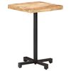 vidaXL Bistro Table | Natural Mango Wood and Black | Rough Mango Wood