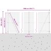 vidaXL Fence with Post Green 1.5 x 10 m Steel