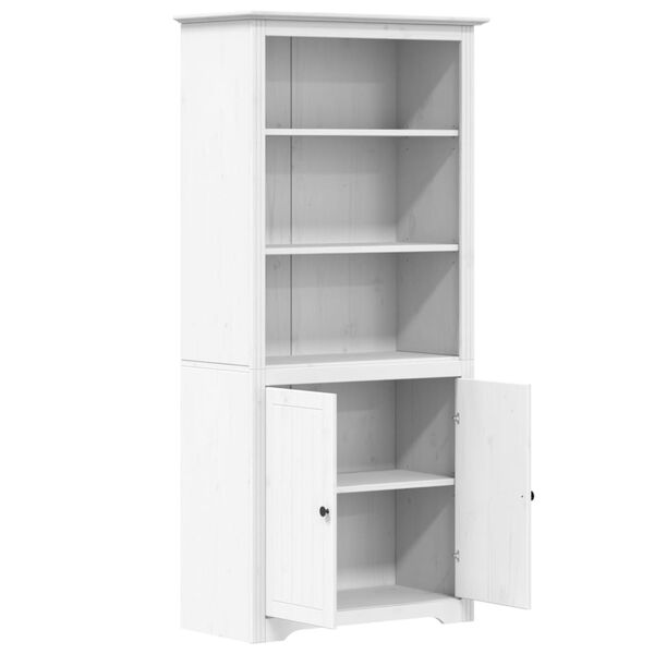 vidaXL Bookcase BODO White 80x40x172 cm Solid Wood Pine