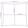 vidaXL Sunshade Sail Oxford Fabric Rectangular 2.5x3 m White
