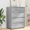 vidaXL Storage Cabinets 2 pcs Grey Sonoma 80 x 48 x 105 cm