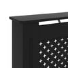 vidaXL Radiator Cover Black 112x19x81.5 cm MDF