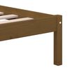 3101241 vidaXL Bed Frame without Mattress Honey Brown Solid Wood Pine 200x200 cm (810040+814217)