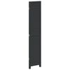 vidaXL Room Divider&nbsp;3 Panels Black Solid Wood Paulownia
