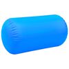 vidaXL Inflatable Gymnastic Roll with Pump 120x90 cm PVC Blue
