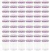 vidaXL Glass Jam Jars with White and Purple Lid 48 pcs 400 ml
