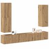 vidaXL 4 Piece TV Cabinet Set Wall-mounted Artisan Oak Engineered Wood