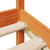 vidaXL Bookcase Bed without Mattress Wax Brown 100x200 cm Solid Wood Pine
