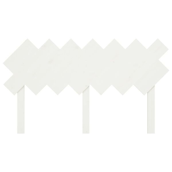 vidaXL Bed Headboard White 141x3x80.5 cm Solid Wood Pine