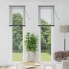 vidaXL Window Blind with Curtains Manual Dark grey Aluminium