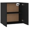 vidaXL Wall Cabinet Black 60x31x60 cm Engineered Wood