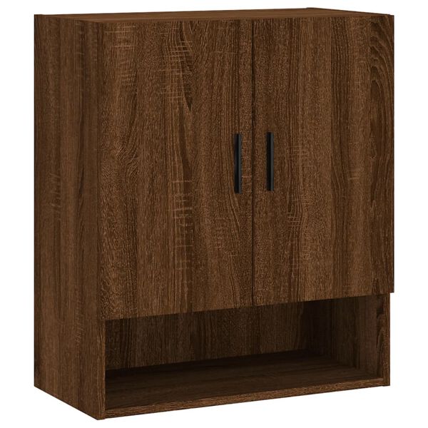 vidaXL Wall Cabinet Brown Oak 60x31x70 cm Engineered Wood