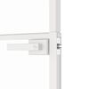 vidaXL Interior Door White 76x201.5 cm Tempered Glass&Aluminium Slim