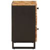 vidaXL Bed cabinet with Drawer Brown 50 x 33 x 60 cm Solid Mango Wood
