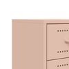 vidaXL Bedside Cabinet Pink 36x39x60.5 cm Steel