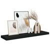 vidaXL Floating Wall Shelf Black 90x23.5x3.8 cm MDF
