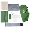 vidaXL Camping Tent 3-Person Green Waterproof