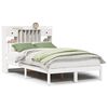vidaXL Bookcase Bed without Mattress White 135x190 cm Solid Wood Pine