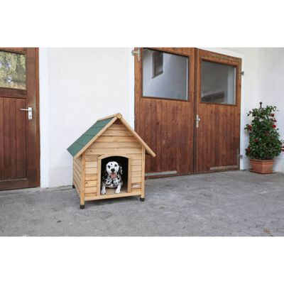 Kerbl Dog House 100x88x99 cm Brown and Green 82395