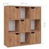 vidaXL Bookshelf Brown Oak 88.5x27.5x88 cm Engineered Wood