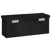 vidaXL Storage Box Black 50x15x20.5 Aluminium