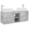vidaXL Bathroom Cabinet Set 3 pcs Concrete Grey 49.5 x 41 x 63 cm